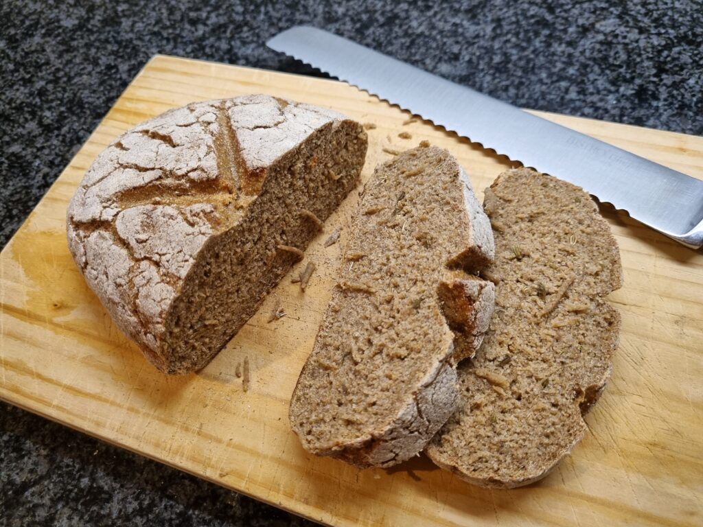 Homemade 100% Rye Bread