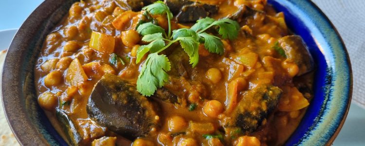 Nourishing Eggplant and Chickpea Curry